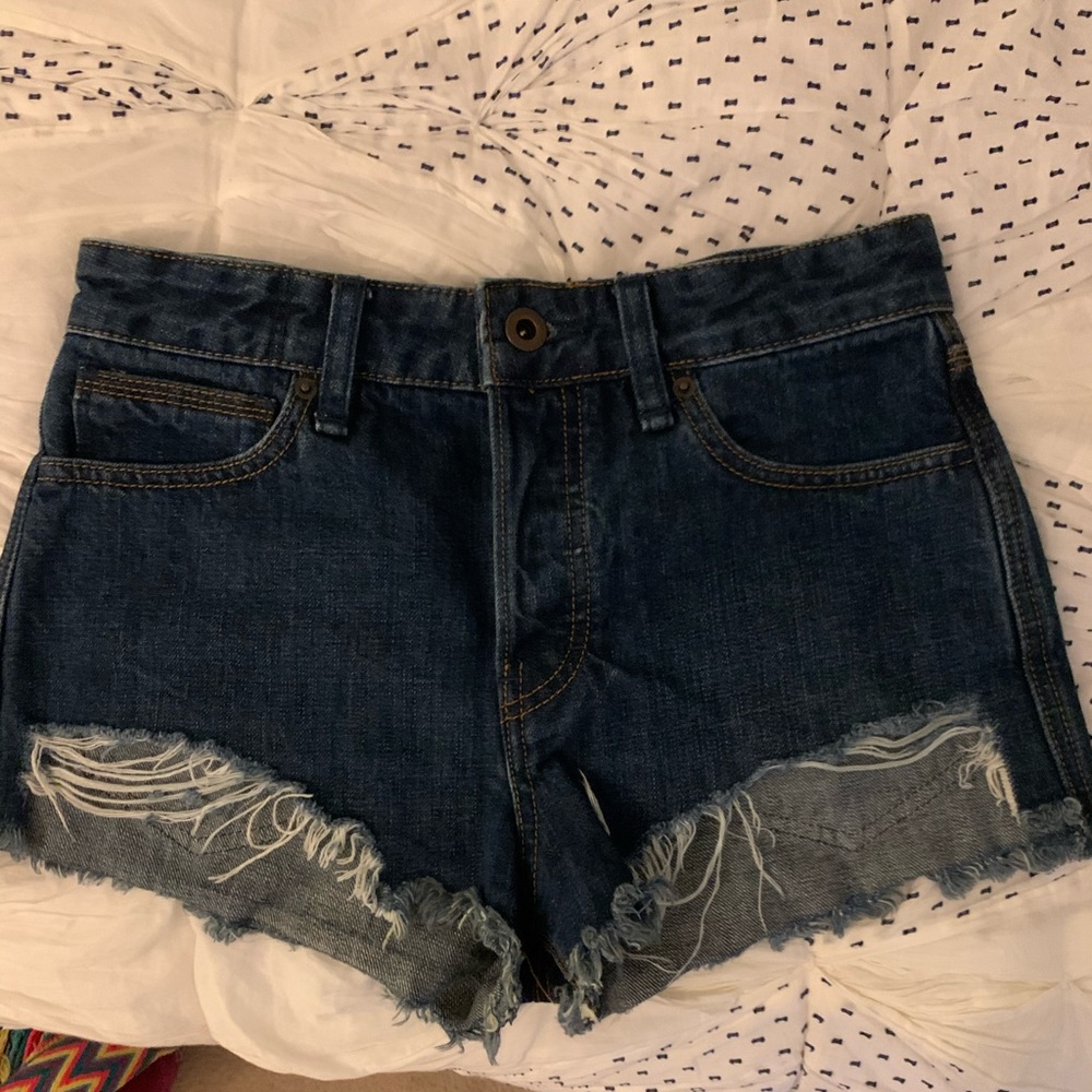Free People Cut Off Denim Shorts